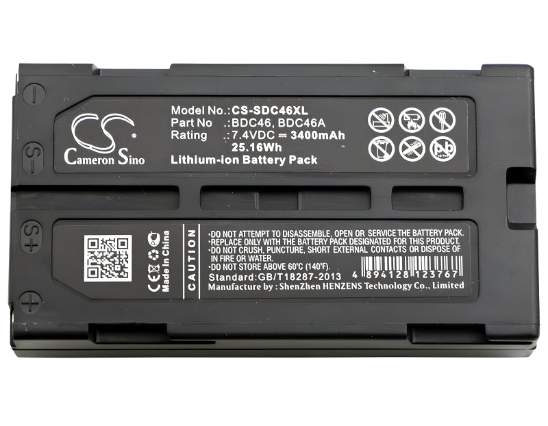 Sokkia Battery Replacement - BDC46 - 3400mA