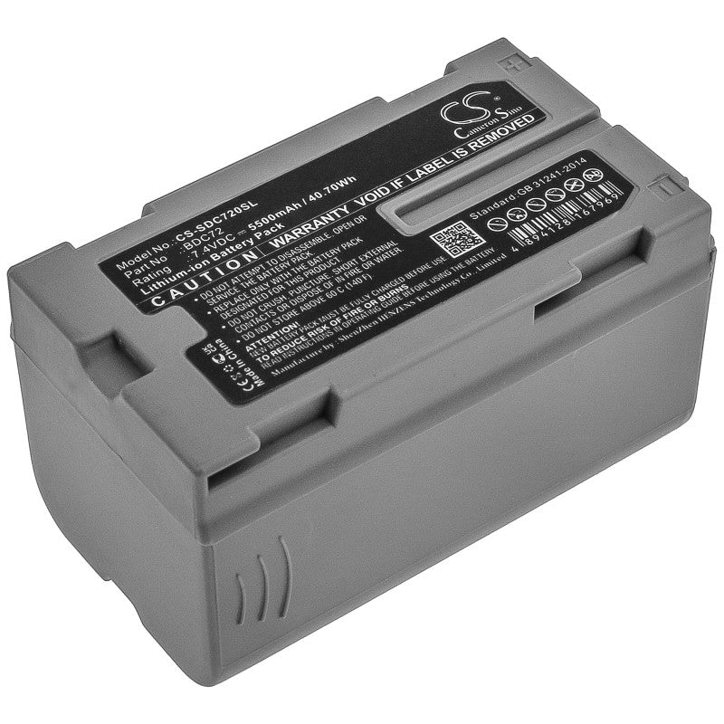 Sokkia / Trimble Battery Replacement - BDC72 - 5500mAh Cameron Sino Absolute Accuracy Inc