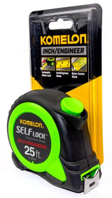 Komelon SelfLock Measuring Tape | 25ft In/Eng