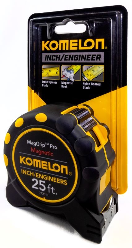 Komelon MagGrip Pro Measuring Tape | 25ft In/Eng