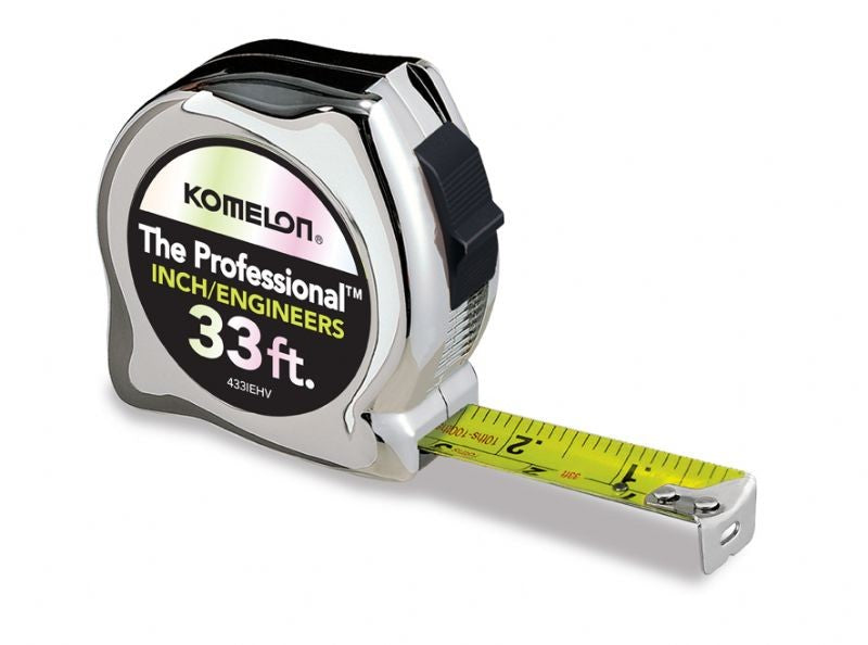 Komelon Professional Measuring Tape | 25ft & 33ft In/Eng Komelon Absolute Accuracy Inc