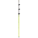 SitePro 07-4715-TMA-FY  15'ft  Twist-Lock Prism Pole with Dual Graduation & Adj. Top, Flourescent