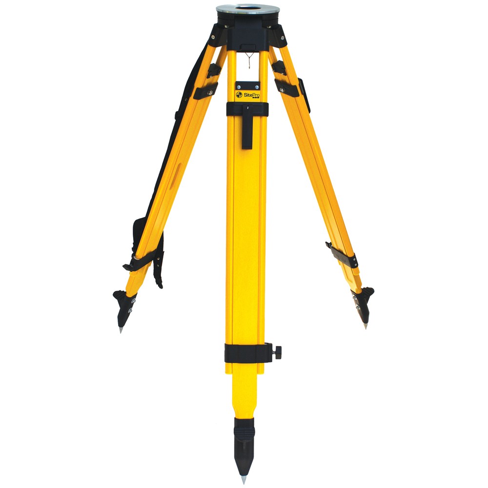 SITEPRO 01-HVFG20-DCB SITEMAX Fiberglass Dual Clamp Tripod, Flo- Yellow