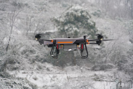 CHCNAV AlphaAir 15 LiDAR System In Snow