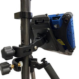 Carlson RT5+ and RTk5+ Keyboard, Cradle & Pole Mount Complete Assembly Back Left