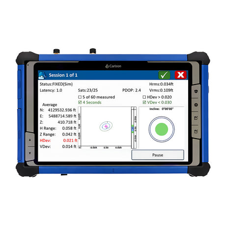 Carlson 6001.122.003 - 6001.122.005 - Boost productivity with Carlson RT5, a rugged Windows data collector bundled with Carlson SurvPC & opti...