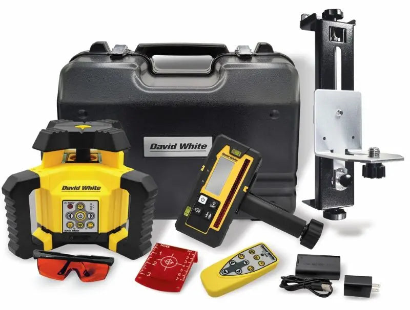 David White SitePro 47-LM130HV Laser Level Kit Contents