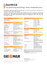 GeoMax Zenith16 GNSS Receiver Data Sheet