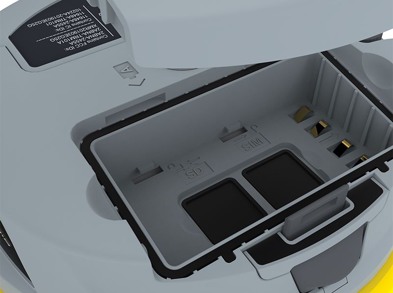 GeoMax Zenith55 GNSS Rover 6018656 battery port