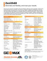 GeoMax Zenith60 GNSS Receiver Smart Antenna 948901 Data Sheet