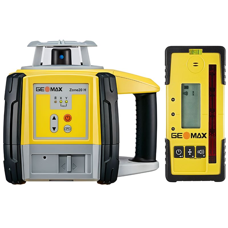 GeoMax Zone20 H Rotating Laser Level 835251 With ZRP105 Pro Receiver 835247