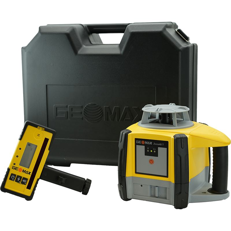 GeoMax Zone40T Rotating Laser Level 6018643 With ZRP105 Pro Receiver 835247