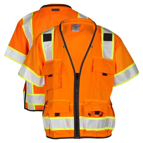 Kishigo S5011 Professional Surveyors Vest, Orange