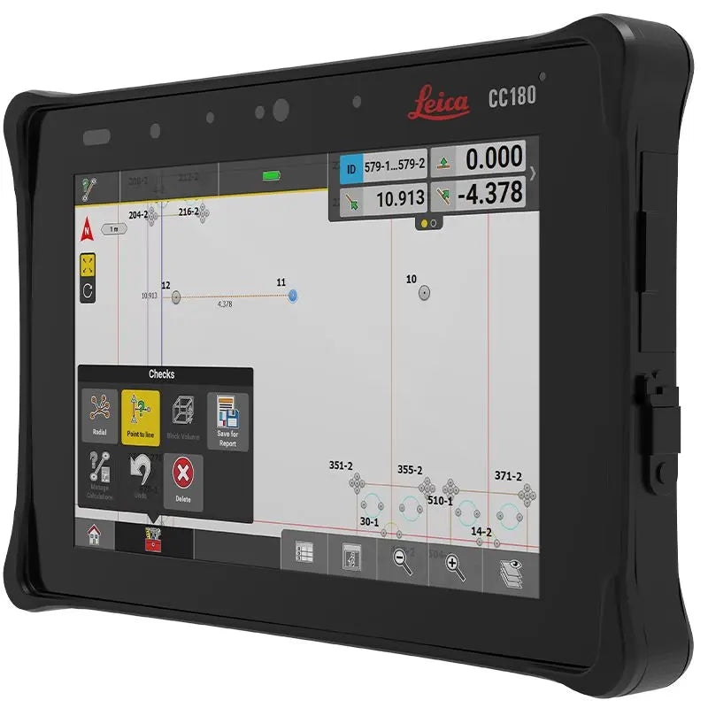 Leica CC180 Data Collector - Windows 10 Tablet with 8in Screen Front Right Angled