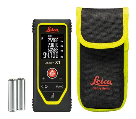 Leica DISTO X1 Laser Distance Meter With Case and Batteries