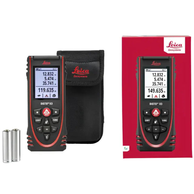 Leica DISTO X3 w case and batteries | Absolute Accuracy