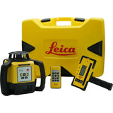 Leica Rugby 640 Rotary Laser Level with Rod Eye 140 Receiver