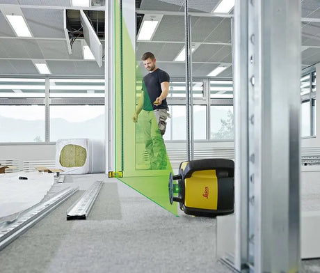 Leica Rugby 640G Green Rotary Level Drywall