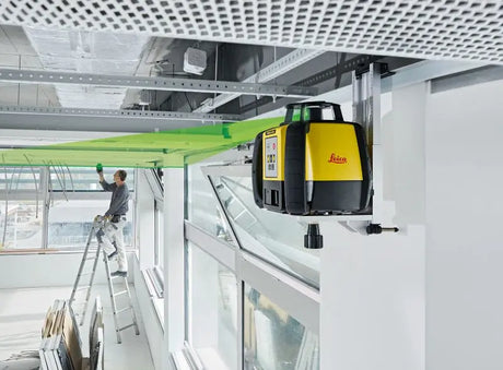 Leica Rugby 640G Green Rotary Level Ceiling Scan Application