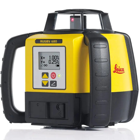 Leica Rugby 680 Dual Grade Laser Level Front Right