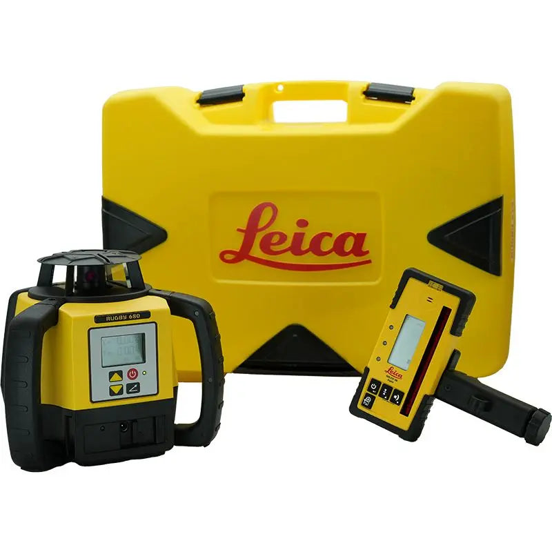 Leica Rugby 680 Dual Grade Laser Level with Rod Eye 160