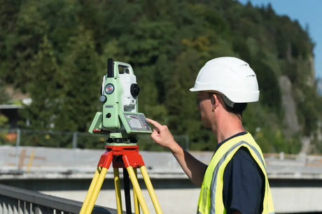 Leica TS10 Total Station Left Side Application