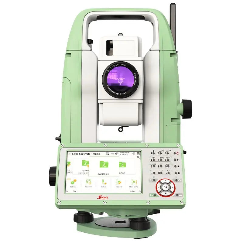 Leica TS10 Total Station Lens View