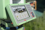 Leica TS10 Total Station Screen Up Close