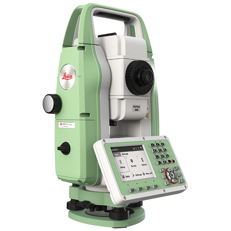 Leica FlexLine TS03 Manual Total Station 2-5 seconds 868869 Back Left