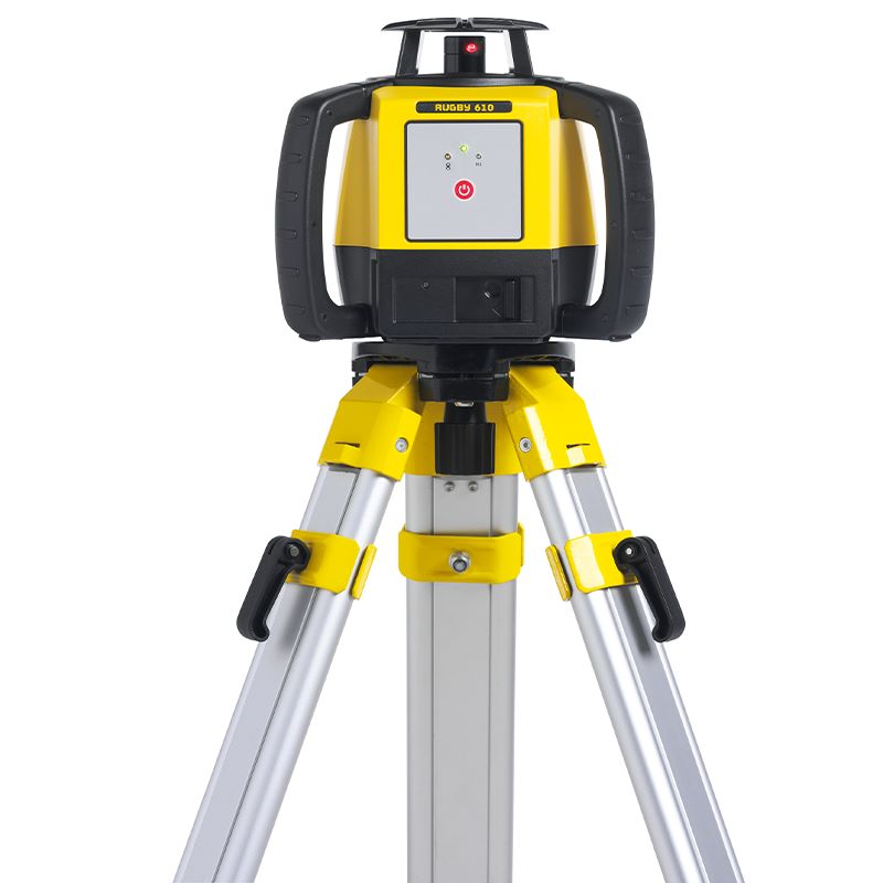 Leica Rugby 610 Rotary Laser Level 810945 On Tripod