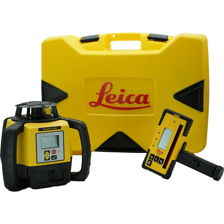 Leica Rugby 680 Dual Grade Laser Level With Rod Eye 160 Receiver and Case 6006010