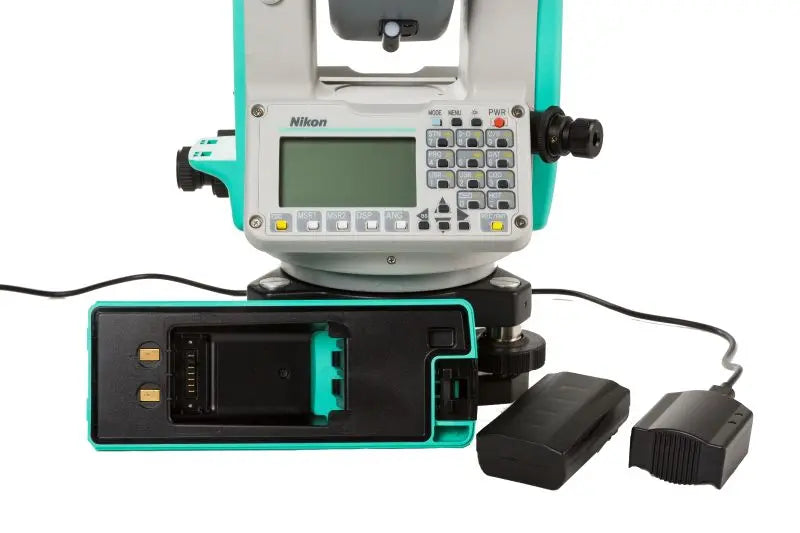 Nikon N and K Series Total Station Battery and Charger Close