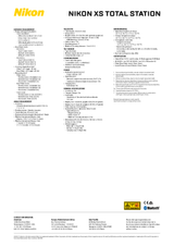 Nikon XS Total Station Nikon Absolute Accuracy Inc