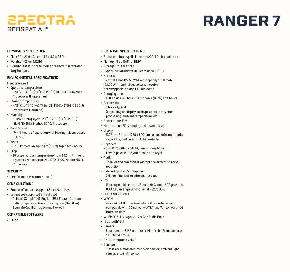 Ranger 7 Data Sheet_Page_2