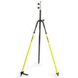SECO 5217-04-FLY Thumb-Release Anti-Crush Bipod  Flo Yellow with Pole