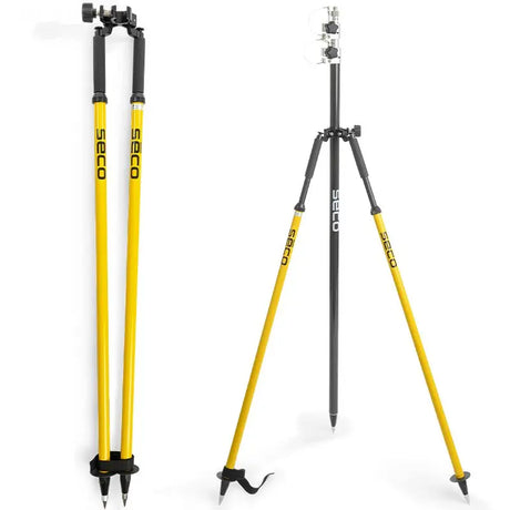 SECO 5217-04-YEL Thumb-Release Bipod with No-Crush Head, Yellow