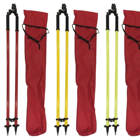 SECO 5217-40 Construction Series Thumb-Release Bipod Red, Yellow, Fl Yellow