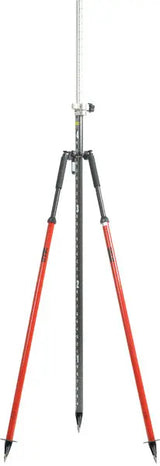 SECO 5217-50-RED Quick Lever Bipod with Thumb Release Legs – Red with pole