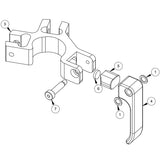 SECO 5217-50-RED Quick Lever Bipod with Thumb-Release Legs Schematics