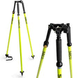 SECO 5218-02-FLY Thumb-Release Tripod for 1 to 1.5 in Poles, Flo Yellow