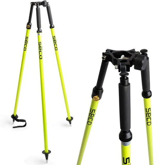 SECO 5218-02-FLY Thumb-Release Tripod for 1 to 1.5 in Poles, Flo Yellow