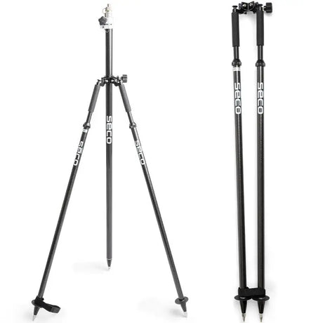 SECO 5219-03 Carbon Fiber Thumb-Release Bipod