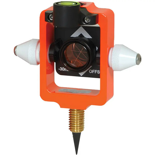 SECO 6405-10-FOR Mini Stakeout Prism with Site Cones, Flo Orange