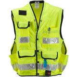 SECO 8068 ANSI and ISEA Class 2 Safety Utility Vest, Flo Yellow