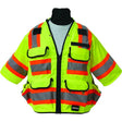 SECO 8365 ANSI ISEA Class 3 Safety Utility Vest, Flo Yellow