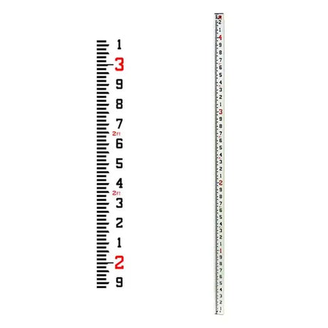 SECO 92001 Fiberglass 8 ft Rectangular CR Leveling Rod - Tenths