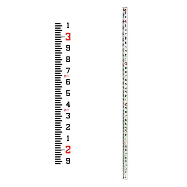 SECO 92001 Fiberglass 8 ft Rectangular CR Leveling Rod - Tenths