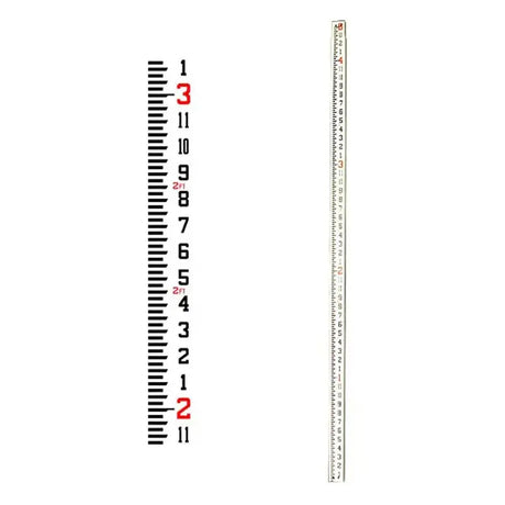 SECO 92002 Fiberglass 8 ft Rectangular CR Leveling Rod - Inches