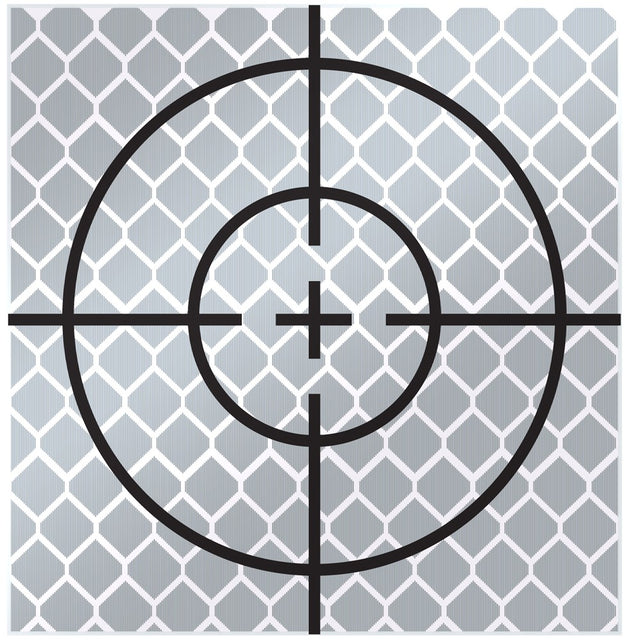 SITE PRO   90mm Reflective Retro Target, Stick-ons (Includes 10 targets)