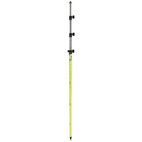 SitePro 07-4715-TMA-FY 15 ft Twist-Lock Prism Pole | 10ths & Metric David White SitePro Absolute Accuracy Inc